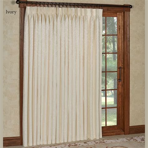 Insulated Pinch Pleated Patio Door Drapes